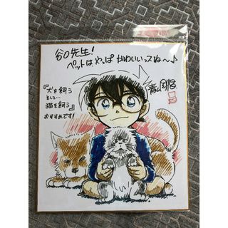 名探偵コナン　江戸川 コナン　青山 剛昌先生　色紙を複写する(キャラクターグッズ)