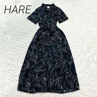 ハレ(HARE)のハレ HARE 総柄 S/S ロング シャツ ワンピース レディース FREE(ロングワンピース/マキシワンピース)