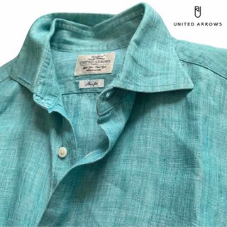 ユナイテッドアローズ(UNITED ARROWS)のUNITED ARROWS /エメラルドグリーン/リネンシャツ(シャツ)