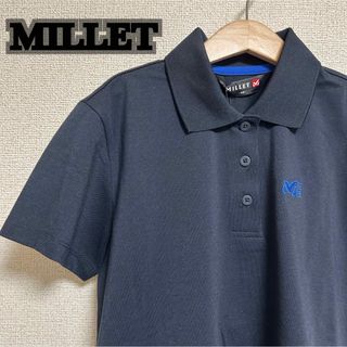 MILLET - millet ミレー 登山 ハイキング用 トレッキング ポロシャツ ネイビー S