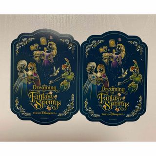 ディズニー(Disney)のディズニーシー  ファンタジースプリングス  シール２枚  非売品(ノベルティグッズ)