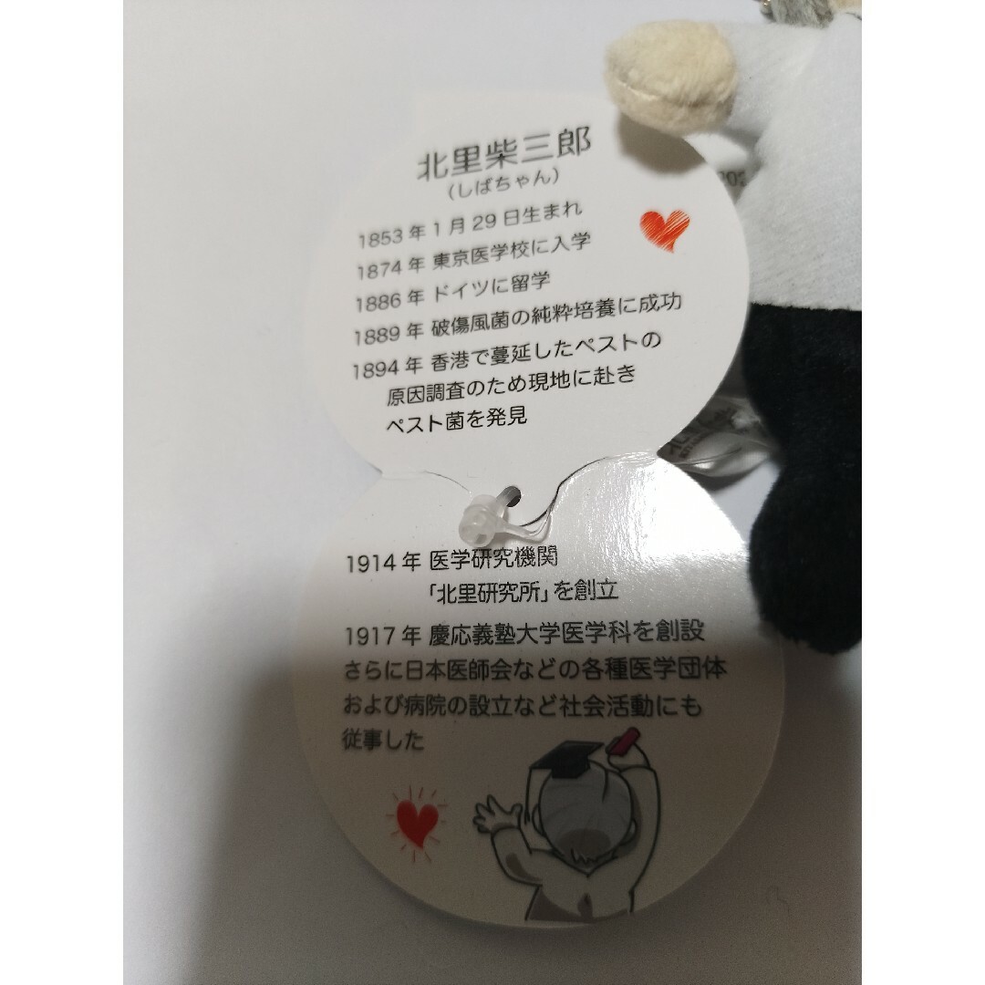 北里柴三郎先生の特製マスコットです エンタメ/ホビーのおもちゃ/ぬいぐるみ(キャラクターグッズ)の商品写真