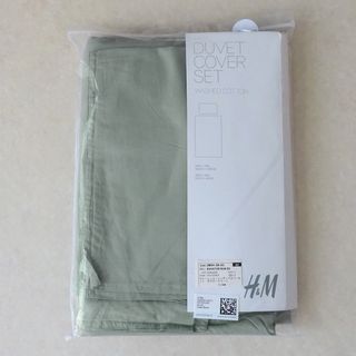 エイチアンドエム(H&M)の新品 H&M コットンデュべカバーセット シングル 綿100％ 掛け布団カバー(シーツ/カバー)