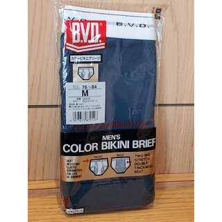 ビーブイディー(BVD)のBVD カラービキニブリーフ Mサイズ ネイビー  綿100％ 76～84cm(その他)