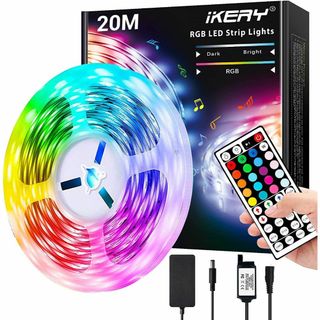 【サイズ:20M】IKERY LEDテープライト20M RGB 両面テープ SM(ライト/ランタン)