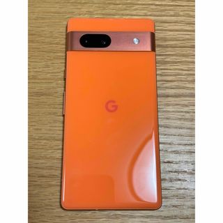 グーグルピクセル(Google Pixel)の美品　Pixel 7a 128gb コーラル　simフリー(携帯電話本体)