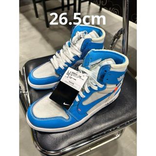 ナイキ(NIKE)のOff-White × Nike Air Jordan 1 High UNC(スニーカー)