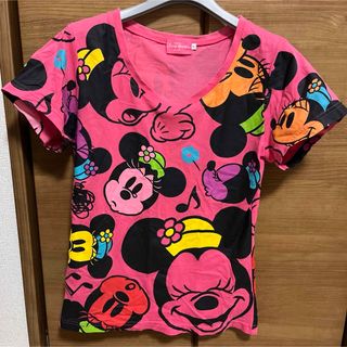 ディズニー(Disney)の東京ディズニーリゾート　ミニー　Tシャツ　半袖　ピンク　【L】(Tシャツ(半袖/袖なし))