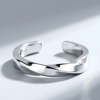 【人気】シルバー  オープンリング メンズ シンプル 指輪 韓国
