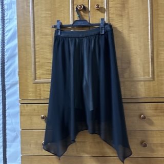 PRIDE - プライド　ショートパンツ付き透けるデザインスカート