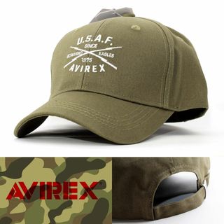 アヴィレックス(AVIREX)のローキャップ 帽子 AVIREX カーキ 80057800-35 アビレックス(キャップ)