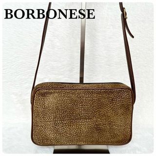 ボルボネーゼ(BORBONESE)のBORBONESE ボルボネーゼ ミニショルダーバッグ ポシェット うずら柄(ショルダーバッグ)