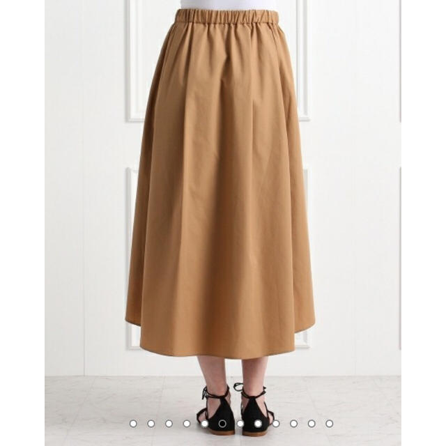 aquagirl(アクアガール)のコットン混後ろさがりスカート レディースのスカート(ひざ丈スカート)の商品写真