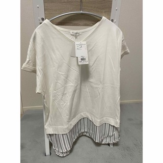 裾切り替えTシャツ(Tシャツ/カットソー(半袖/袖なし))