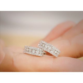 天然ダイヤモンドピアス1ct　k18(ピアス)