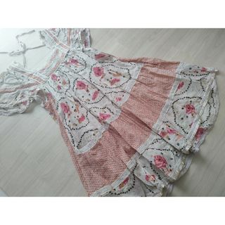 フランシュリッペ(franche lippee)の［美品◇フランシュリッペ シェリーラファム コットンワンピース］(ひざ丈ワンピース)