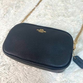 コーチ(COACH)の【未使用級】　コーチ　ショルダーバッグ　カメラバッグ　ブラック　黒　チェーン　く(ショルダーバッグ)