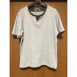 エディーバウアー(Eddie Bauer)のEddie Bower エディバウワー　レイヤードTシャツ　グレー(Tシャツ/カットソー(半袖/袖なし))