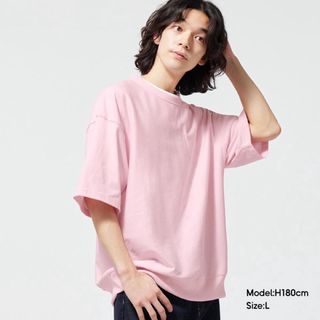 【美品】GU スウェT ピンク 完売品 M(Tシャツ/カットソー(半袖/袖なし))