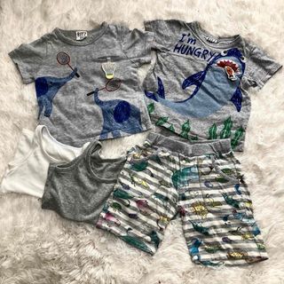 Bit'z - ビッツ　装飾付きTシャツ　ハーフパンツ　ユニクロ　無印　タンクトップ　5点セット