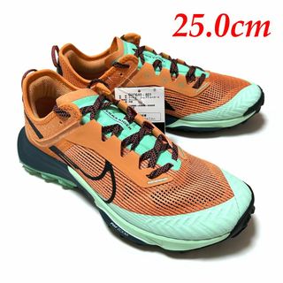 ナイキ(NIKE)の新品　25cm　ナイキ　エアズーム テラカイガー 8　オレンジ　トレイルラン(スニーカー)