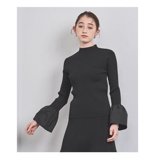 UNITED ARROWS - 完売 United Arrowsジャカードコンビ フレアスリーブ ニット