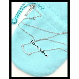 ティファニー(Tiffany & Co.)の✨美品✨ティファニー Tスマイル ミニ ブルー　ネックレス シルバー(ネックレス)