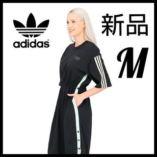 adidas - 【新品】adidas★ルーズフィット フレアワンピース★ドレス★黒M★レディース