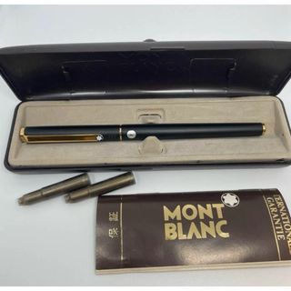 モンブラン(MONTBLANC)の【極美品】モンブラン 万年筆 スリムライン マットブラック ケース付き(ペン/マーカー)