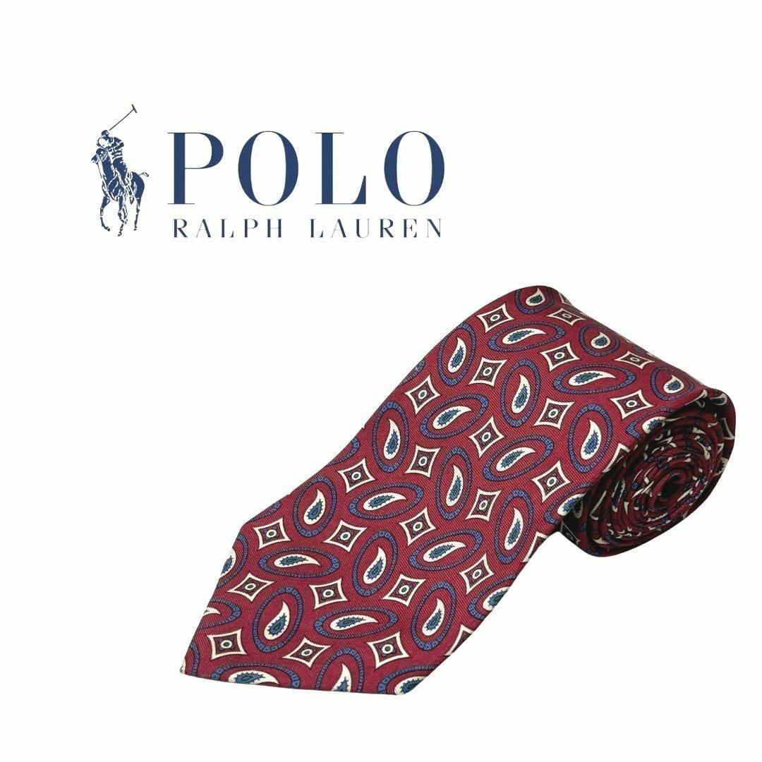 POLO RALPH LAUREN(ポロラルフローレン)のポロバイラルフローレン　ネクタイ　アメリカ製　シルク100% ハンドメイド メンズのファッション小物(ネクタイ)の商品写真