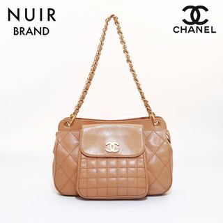 CHANEL - シャネル CHANEL ココマーク マトラッセxチョコバー ダブルチェーン８番台 ショルダーバッグ