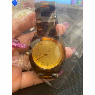 NIXON - 【電池新品の美品】NIXONのTIME TELLER 濃いべっ甲カラー②の NIXON - 【電池新品の美品】NIXONのTIME TELLER 濃いべっ甲カラー②の