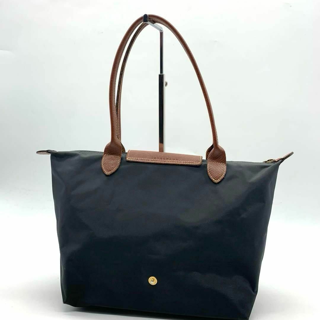 LONGCHAMP - 美品 ロンシャン プリアージュ トートバッグ グレー LONGCHAMP - 美品 ロンシャン プリアージュ トートバッグ グレー