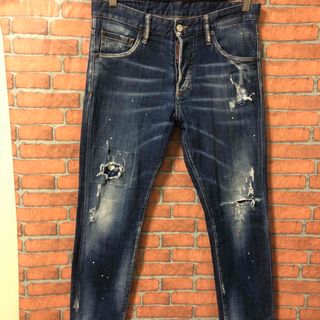 DSQUARED2  skinny dan jean　　　ダメージペイント加工