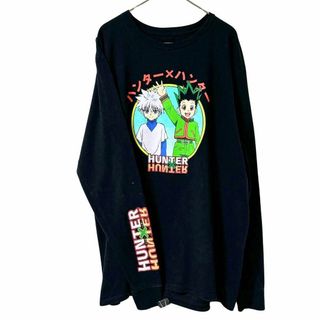 海外レア古着　ハンターハンター　ロングスリーブ　ユニセックスL ゴン　キルア(Tシャツ/カットソー(半袖/袖なし))