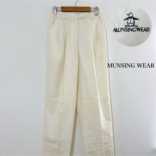 Munsingwear - マンシングウェア ゴルフパンツ カジュアルパンツ 刺繍 クリーム M スポーツ