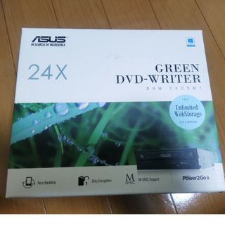 エイスース(ASUS)のASUS GREEN DVD-WRITER DRW-24D5MT(PC周辺機器)