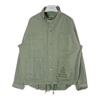 アヴィレックス(AVIREX)の★AVIREX アヴィレックス 783-4152602 BELT COLLAR DYEING FABRIC JACKET/ベルトカラーダイイング ファブリック ジャケット カーキ sizeF(その他)