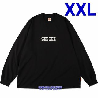 SEE SEE BASIC LS TEE BLACK XXL 黒 Logo 新作