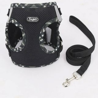 新品未使用　小型犬用　ハーネス　リード付き　散歩　ペット用品(リード/首輪)