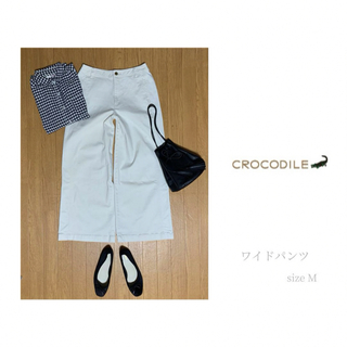 クロコダイル(Crocodile)のCROCODILE クロコダイル  ワイドパンツ size M(カジュアルパンツ)