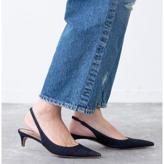 ペリーコ(PELLICO)の美品【PELLICO/ペリーコ】 SLINGBACK HEEL DENIM 37(ハイヒール/パンプス)