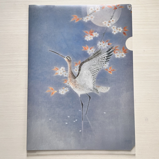 上村淳之　月汀　クリアファイル　日本画家　鳥(ファイル/バインダー)
