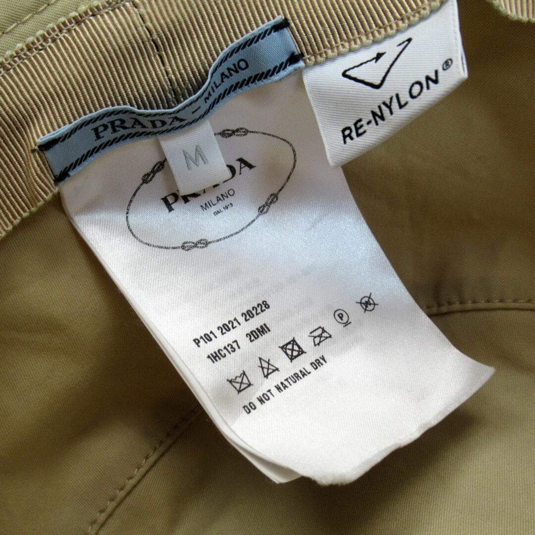プラダ PRADA ハット バケットハット ナイロン ベージュ プラダ PRADA ハット バケットハット ナイロン ベージュ