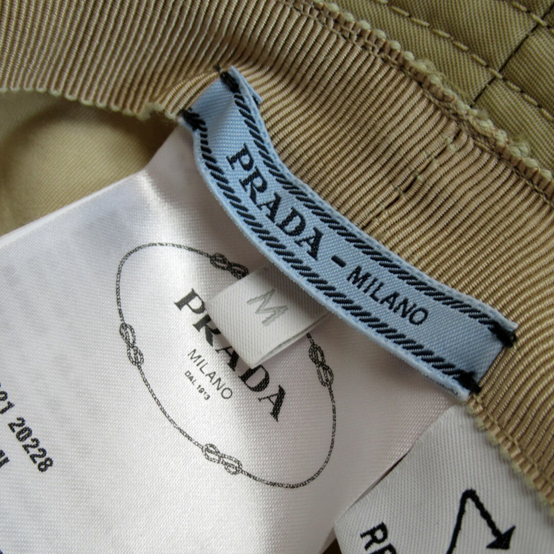 プラダ PRADA ハット バケットハット ナイロン ベージュ プラダ PRADA ハット バケットハット ナイロン ベージュ