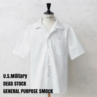 ミリタリー(MILITARY)の＊7565 実物　デッドストック　US ミリタリー 米軍　オープンカラーシャツ　(シャツ)