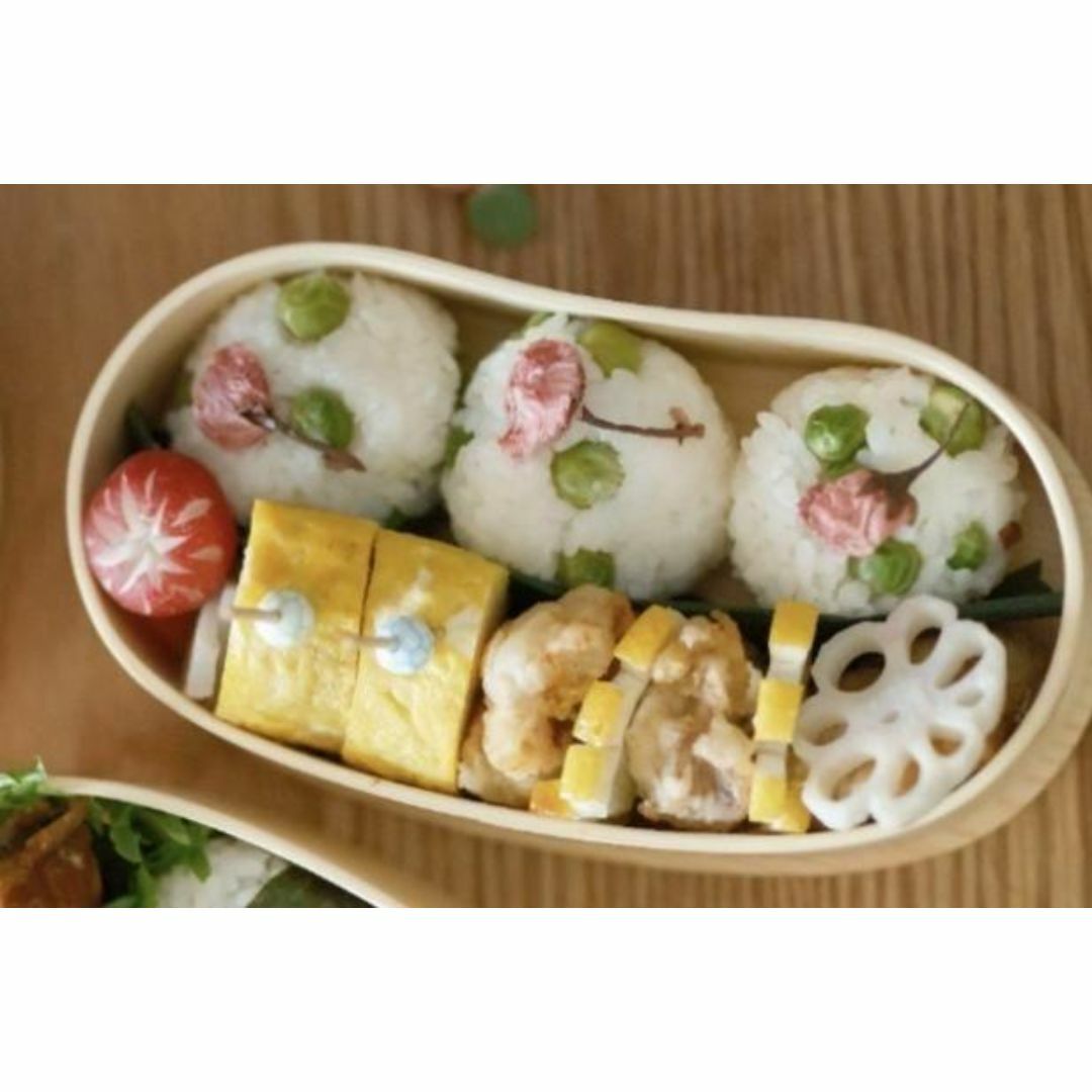 お得なセットで！④新品 曲げわっぱ 弁当 伝統工芸 お箸セット付 お弁当箱 白木 インテリア/住まい/日用品のキッチン/食器(弁当用品)の商品写真