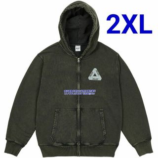 PALACE - PALACE PIGMENT WASH TRI-FERG HOOD 黒 2XL