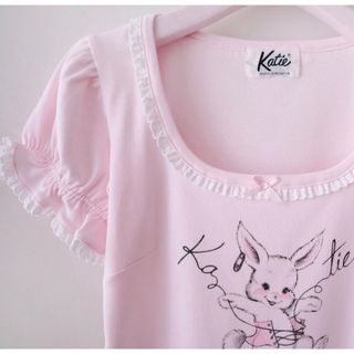 Katie - 【完売品】 Katie Tシャツ バニー ピンク