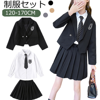 小学校卒業式　女子スーツ4点セット(ドレス/フォーマル)